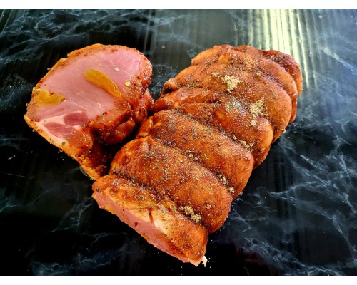Porkloin Stuffed with Apricots and coated in Sticky Maple